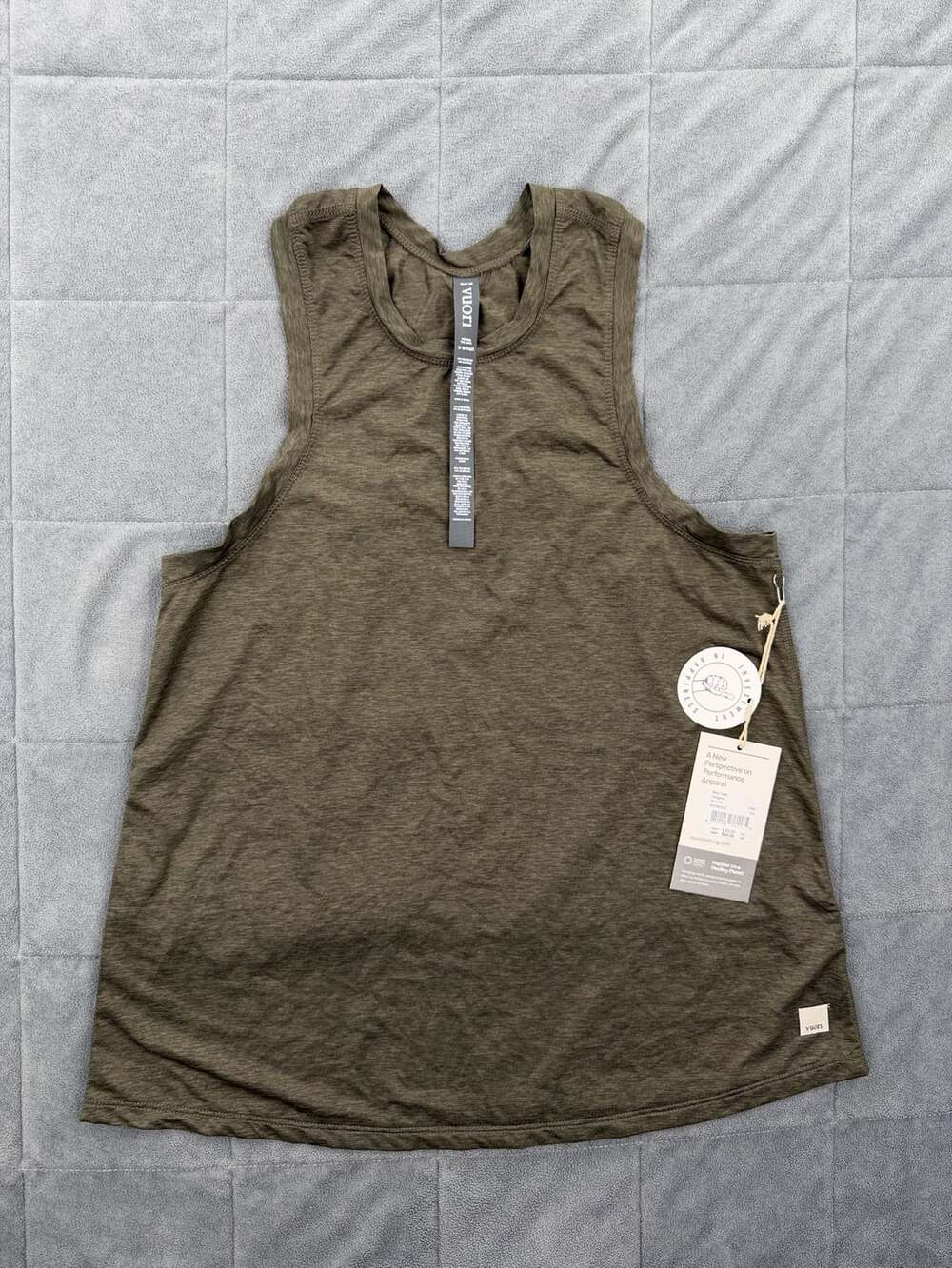 NWT Vuori Mod Tank Size XS Olive Green Oregano Tank Top